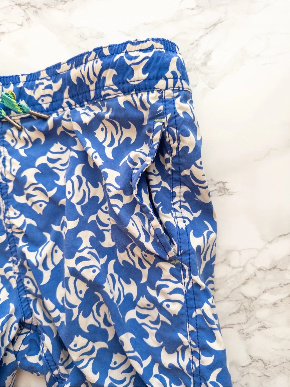 GUC J. Crew  Crewcuts swim trunks 6 lot of 2 blue green